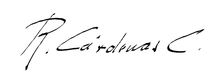 Firma Raúl Cárdenas